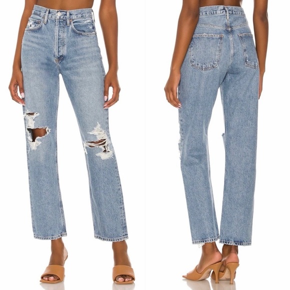 AGOLDE 90s Mid Rise Loose Jeans in Wander Size 27